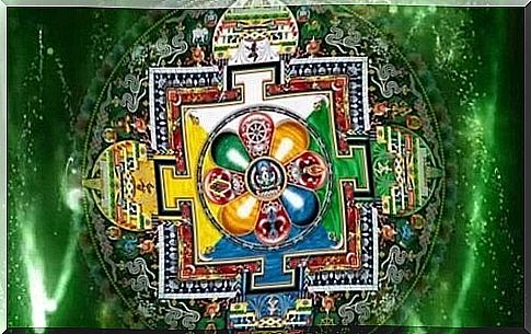 mantra image of the green tara